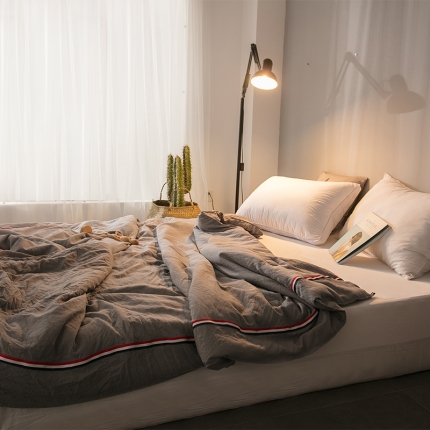 91家纺网 家纺一手货源 找家纺 2022款立奥被业 水洗棉织带夏被空调被夏凉被