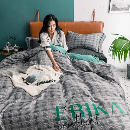 91家纺网 家纺一手货源 找家纺 慕梵2019春夏新品天丝绸四件套床上用品臻丝绸套件