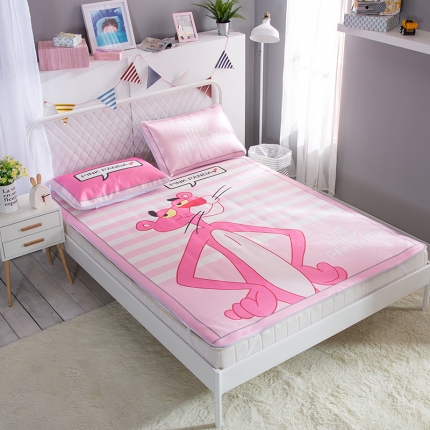 91家纺网 家纺一手货源 找家纺 （总）2024年数码印花卡通冰丝席三件套单双人空调软席冰凉席