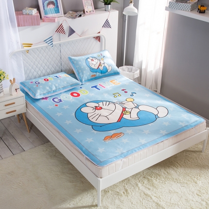 91家纺网 家纺一手货源 找家纺 （总）2024年数码印花卡通冰丝席三件套单双人多规格空调软席