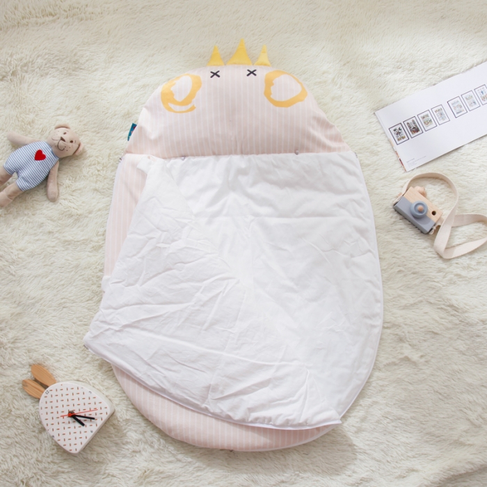 91家纺网 家纺一手货源 找家纺 小芽家居2024新款婴幼儿小睡袋春秋薄被子四季通用保暖防踢被