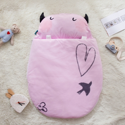 91家纺网 家纺一手货源 找家纺 小芽家居2024新款婴幼儿小睡袋春秋薄被子四季通用保暖防踢被