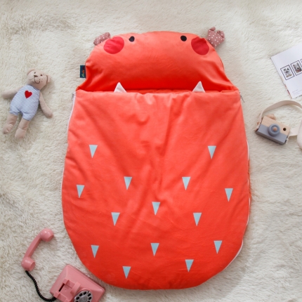 91家纺网 家纺一手货源 找家纺 小芽家居2024新款婴幼儿小睡袋春秋薄被子四季通用保暖防踢被