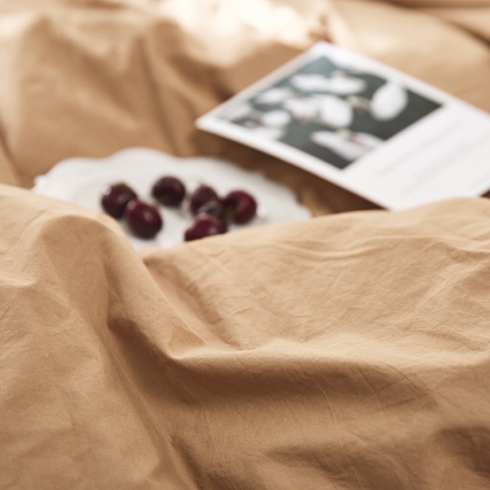 91家纺网 家纺一手货源 找家纺 涞澳家纺（新品）60水洗棉四件套  草黄