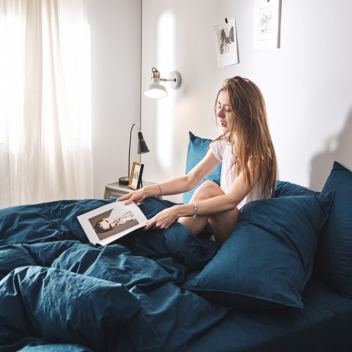 91家纺网 家纺一手货源 找家纺 涞澳家纺（新品）60水洗棉四件套  君兰