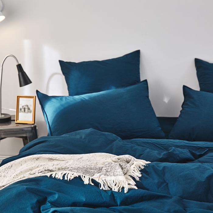 91家纺网 家纺一手货源 找家纺 涞澳家纺（新品）60水洗棉四件套  君兰