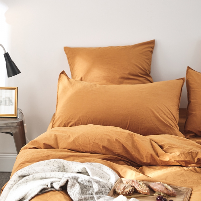 91家纺网 家纺一手货源 找家纺 涞澳家纺（新品）60水洗棉四件套  霓黄