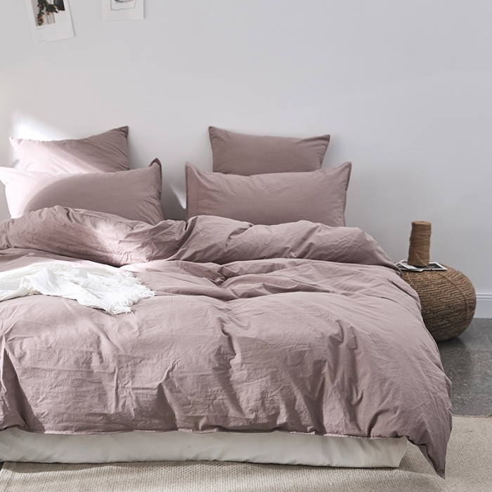 91家纺网 家纺一手货源 找家纺 涞澳家纺（新品）60水洗棉四件套  遥紫