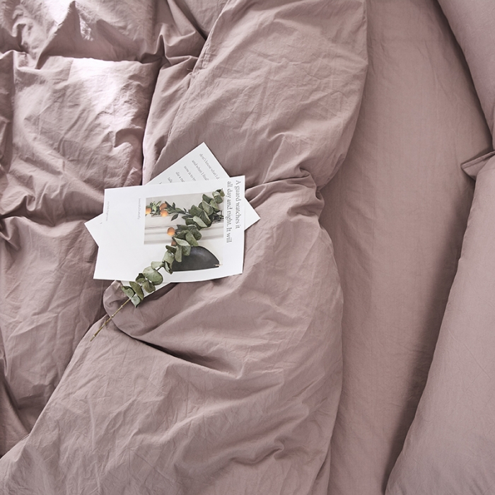 91家纺网 家纺一手货源 找家纺 涞澳家纺（新品）60水洗棉四件套  遥紫