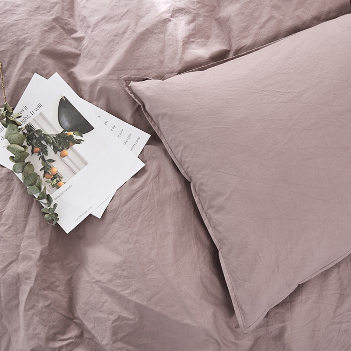 91家纺网 家纺一手货源 找家纺 涞澳家纺（新品）60水洗棉四件套  遥紫