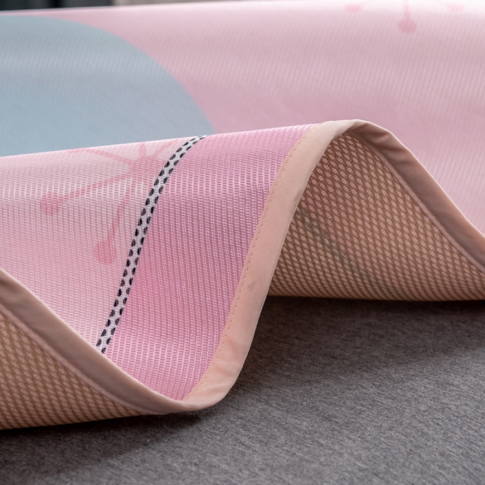 91家纺网 家纺一手货源 找家纺 （总）正版授权迪士尼数码印花冰丝席三件套学生单人大板卡通凉席