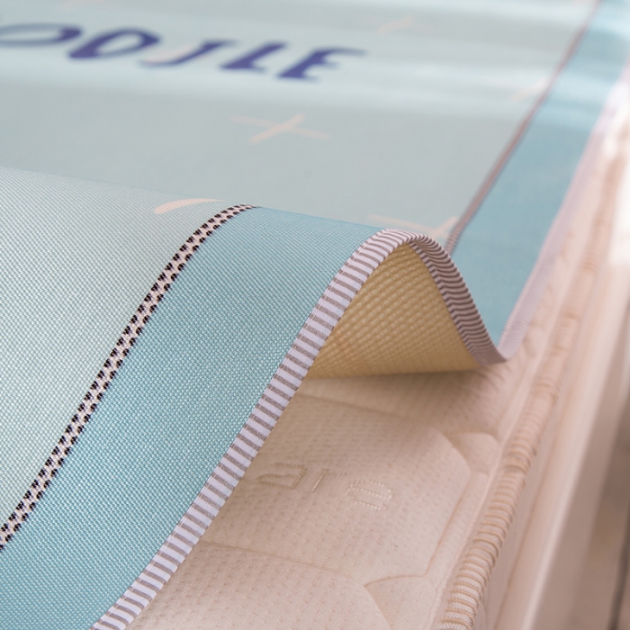 91家纺网 家纺一手货源 找家纺 2024年数码印花卡通冰丝席三件套单双人多规格空调软席夏凉席