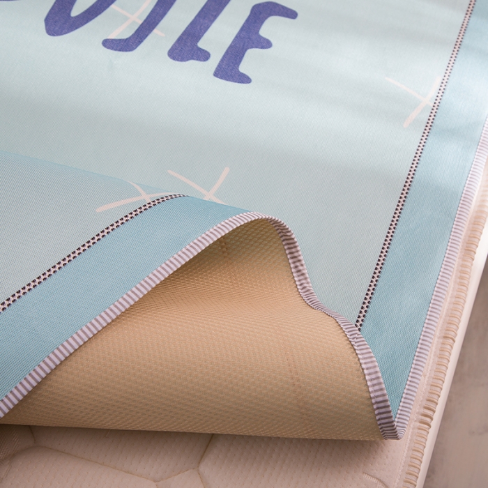 91家纺网 家纺一手货源 找家纺 2024年数码印花卡通冰丝席三件套单双人多规格空调软席夏凉席