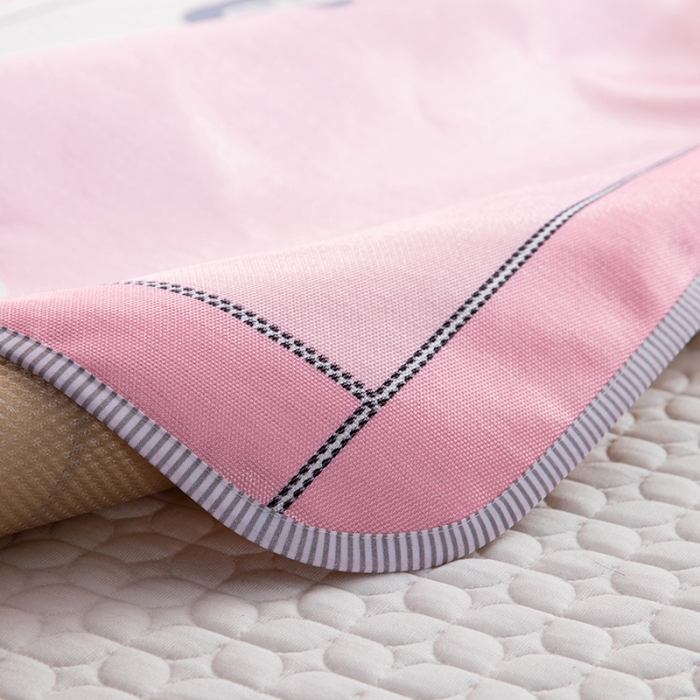 91家纺网 家纺一手货源 找家纺 2024年数码印花卡通冰丝席三件套单双人多规格空调软席夏凉席