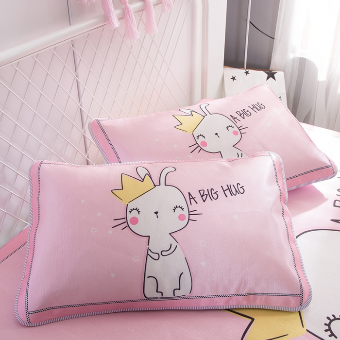 91家纺网 家纺一手货源 找家纺 2024年数码印花卡通冰丝席三件套单双人多规格空调软席夏凉席