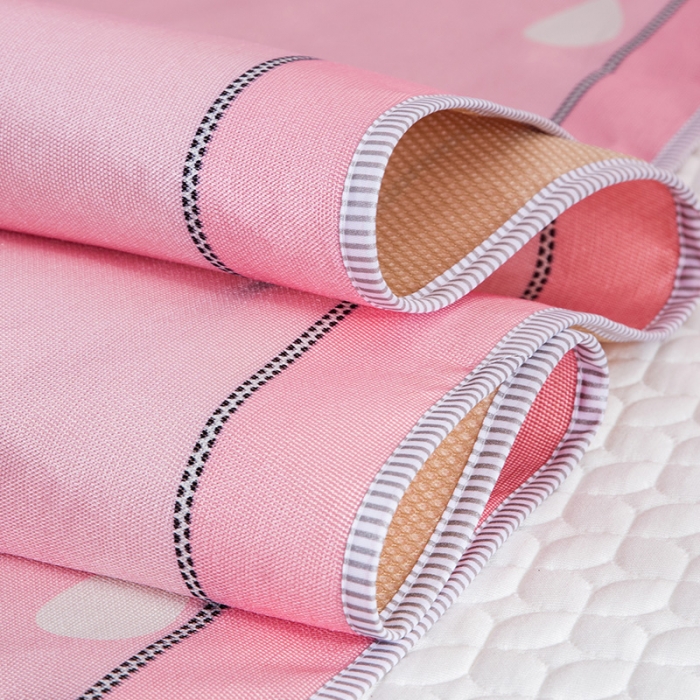 91家纺网 家纺一手货源 找家纺 2024年数码印花卡通冰丝席三件套单双人多规格空调软席夏凉席