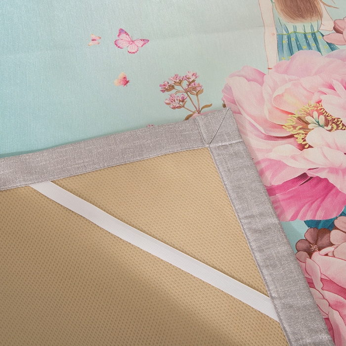 91家纺网 家纺一手货源 找家纺 2024年数码印花欧式宽边冰丝席三件套空调软席双人花卉款凉席