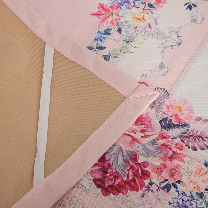 91家纺网 家纺一手货源 找家纺 2024年数码印花欧式宽边冰丝席三件套空调软席双人花卉款凉席