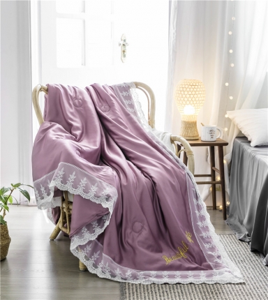 91家纺网 家纺一手货源 找家纺 2019新品空调被可水洗天丝绸夏被三件套臻丝绸夏凉被四件套