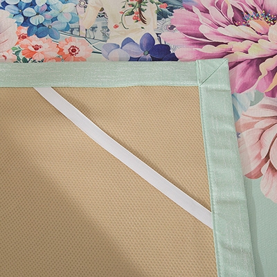 91家纺网 家纺一手货源 找家纺 2024年数码印花欧式宽边冰丝席三件套空调软席双人花卉款凉席