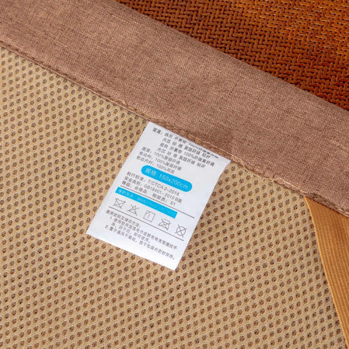 91家纺网 家纺一手货源 找家纺 2024年梦特娇工艺款绣花藤席空调席加厚草席折叠席子双人凉席