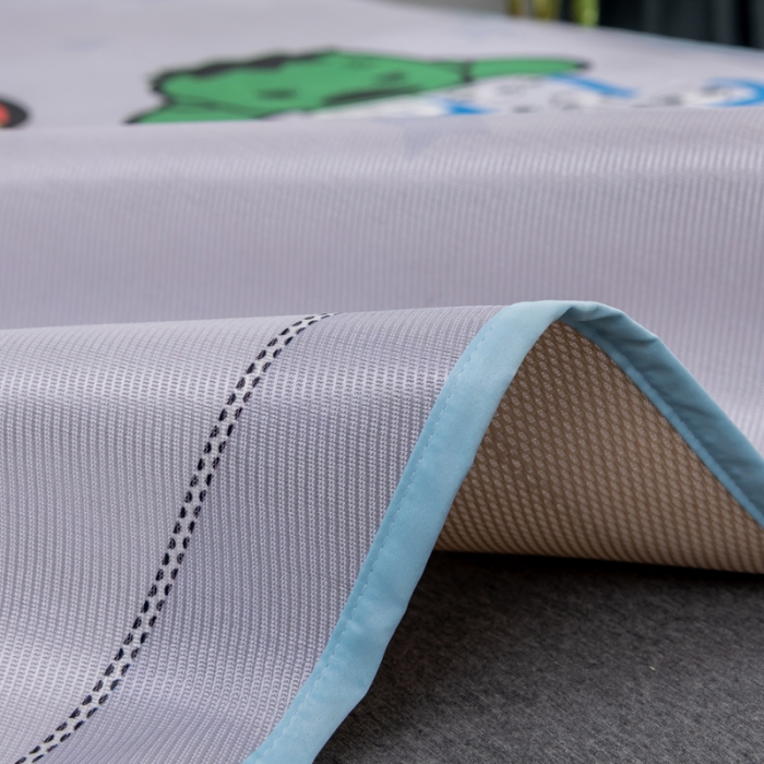 91家纺网 家纺一手货源 找家纺 迪士尼数码印花冰丝席三件套学生单人大板卡通凉席正版可授权电商