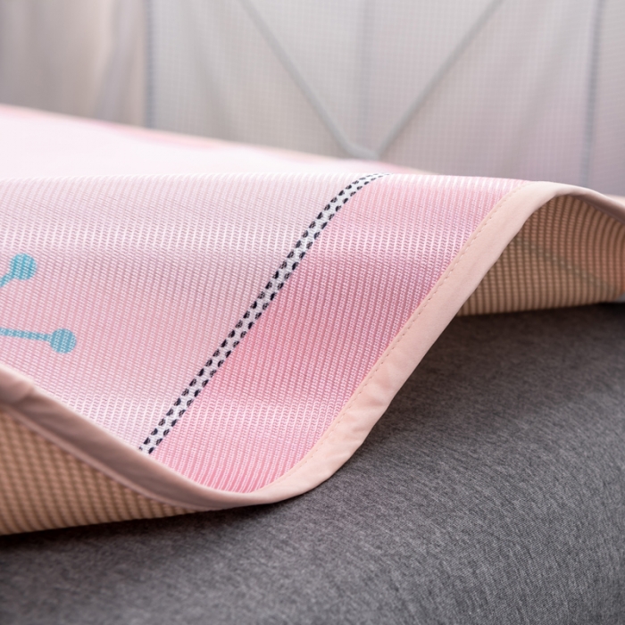 91家纺网 家纺一手货源 找家纺 迪士尼数码印花冰丝席三件套学生单人大板卡通凉席正版可授权电商