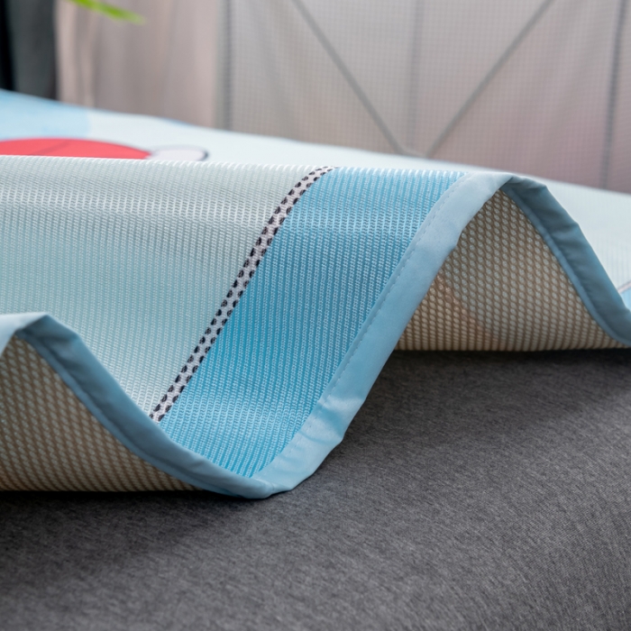 91家纺网 家纺一手货源 找家纺 迪士尼数码印花冰丝席三件套学生单人大板卡通凉席正版可授权电商