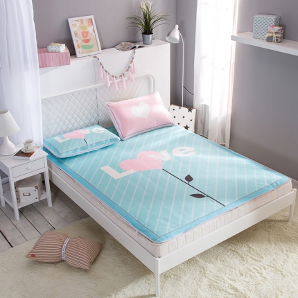 91家纺网 家纺一手货源 找家纺 2024年数码印花卡通冰丝席三件套单双人多规格空调软席夏凉席