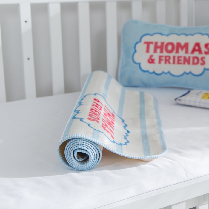 91家纺网 家纺一手货源 找家纺 2024年婴幼儿冰丝席三件套幼儿园专用宝宝凉席夏季透气午睡席