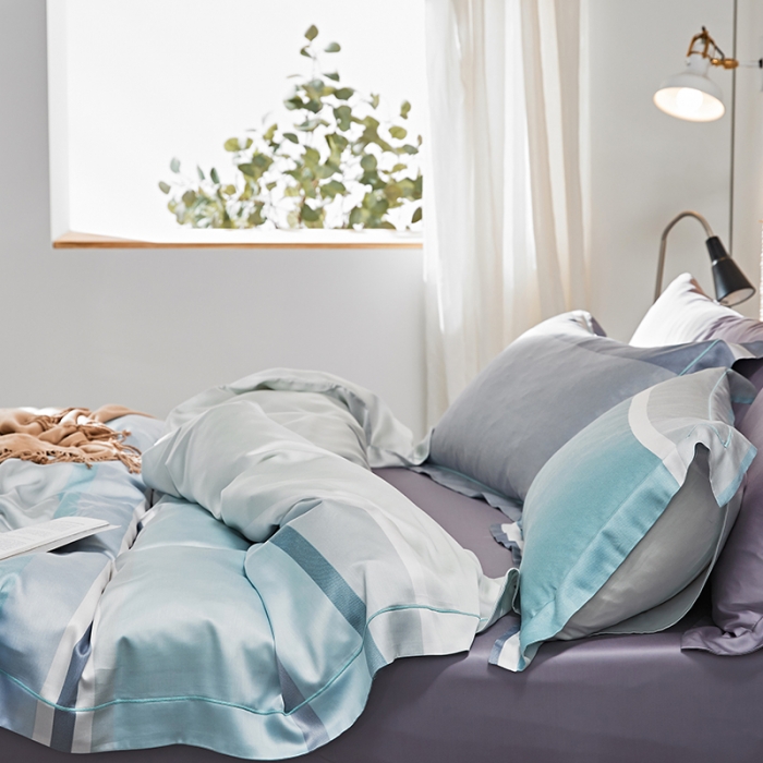 91家纺网 家纺一手货源 找家纺 2019新品60天丝印花----昆士灰