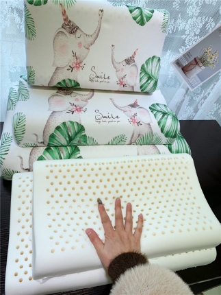 91家纺网 家纺一手货源 找家纺 纯天然泰国皇家绅士乳胶枕小童大童儿童成人乳胶枕头