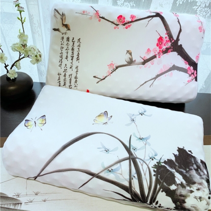 正品皇家绅士中国风乳胶枕头枕芯成人单人狼牙按摩乳胶枕