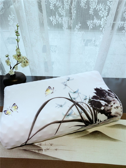 91家纺网 家纺一手货源 找家纺 正品皇家绅士中国风乳胶枕头枕芯成人单人狼牙按摩乳胶枕