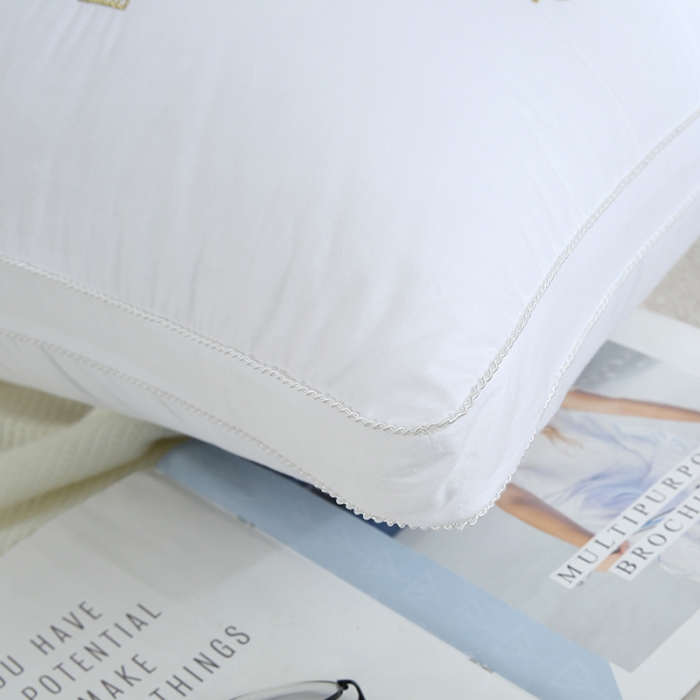 91家纺网 家纺一手货源 找家纺 （总）赛格时代家居 枕芯   全棉枕芯 全棉贡缎绣花羽丝绒枕