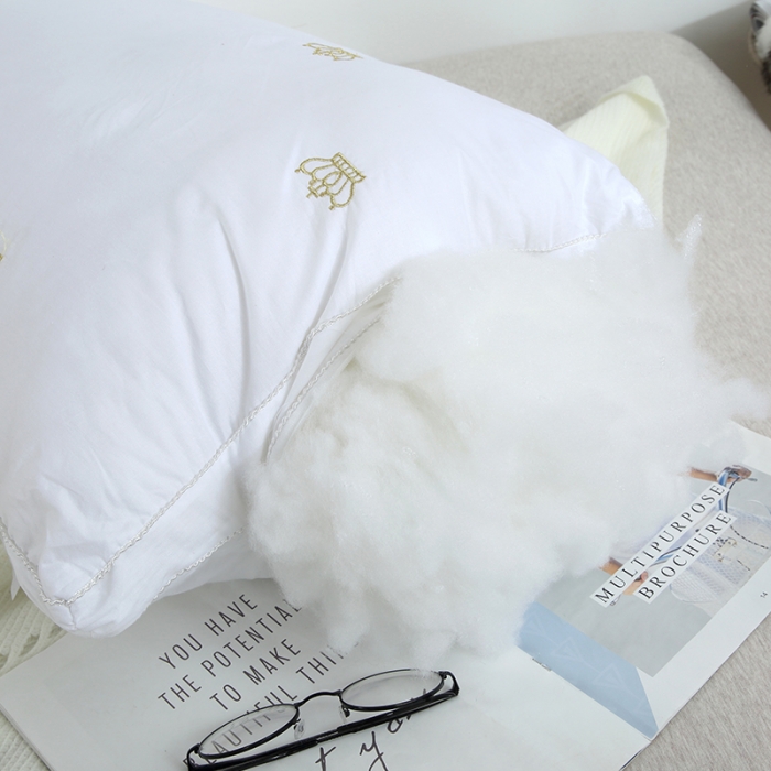 91家纺网 家纺一手货源 找家纺 （总）赛格时代家居 枕芯   全棉枕芯 全棉贡缎绣花羽丝绒枕