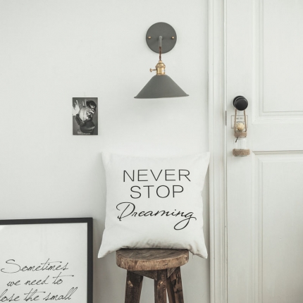 91家纺网 家纺一手货源 找家纺 美茉家居纯棉帆布黑白印花抱枕北欧简约靠垫