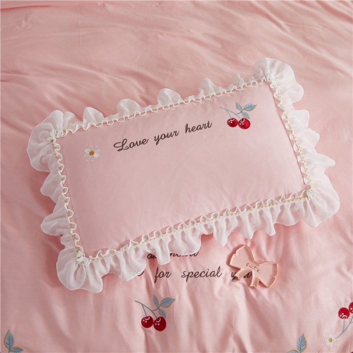 91家纺网 家纺一手货源 找家纺 （总）亲亲公主 新款全棉蕾丝公主风四件套