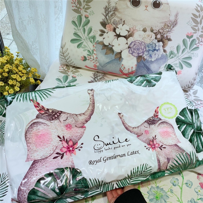 91家纺网 家纺一手货源 找家纺 皇家绅士大阪卡通风乳胶枕成人儿童乳胶枕单人大童乳胶枕头