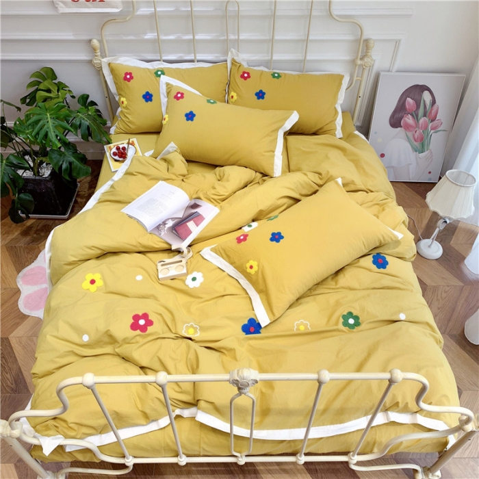 91家纺网 家纺一手货源 找家纺 （总）润缦 新款加厚全棉水洗棉四件套床笠款需定制