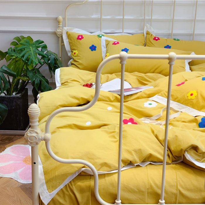 91家纺网 家纺一手货源 找家纺 （总）润缦 新款加厚全棉水洗棉四件套床笠款需定制