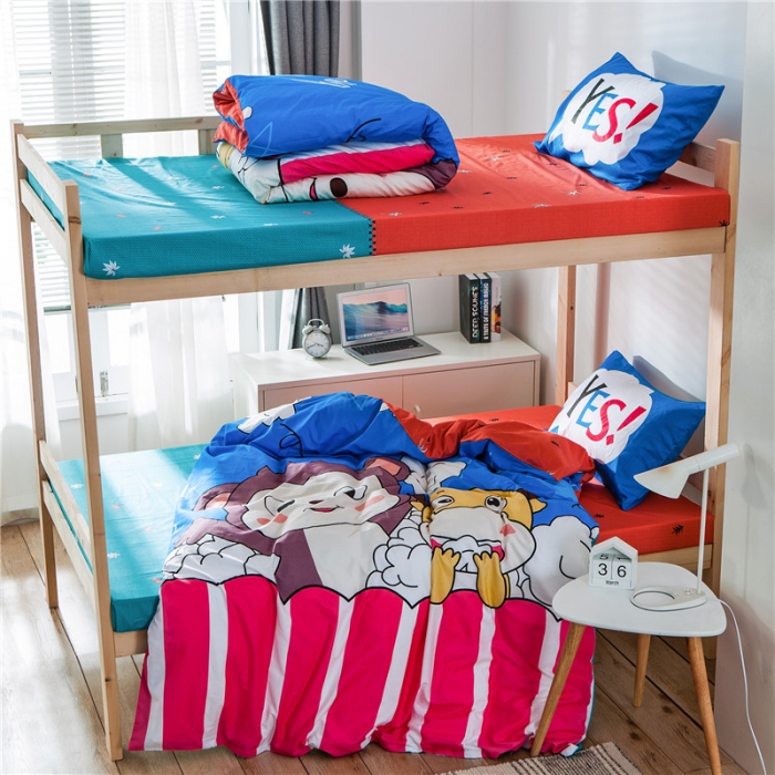 91家纺网 家纺一手货源 找家纺 全棉卡通三件套全棉大版卡通三件套卡通全棉三件套卡通学生三件套