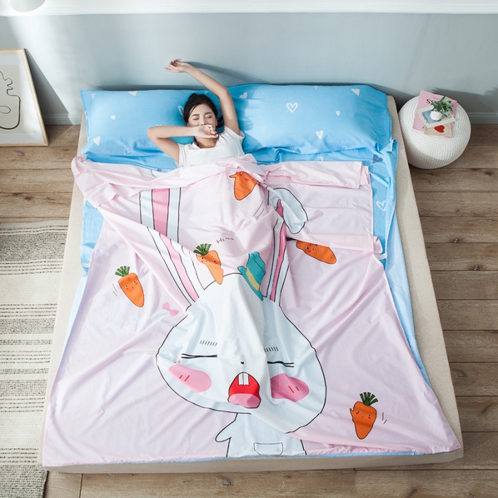 91家纺网 家纺一手货源 找家纺 涵宸家纺全棉睡袋纯棉大版睡袋纯棉睡袋卡通睡袋全棉卡通睡袋