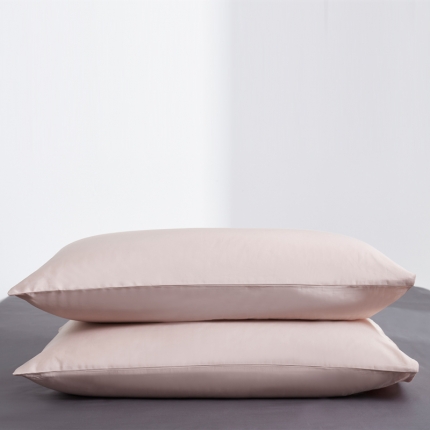 60纯色单品枕套-纯色-藕粉