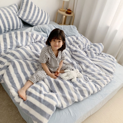 法兰绒四件套兔兔绒三件套水晶绒法莱绒珊瑚绒牛奶绒宝宝绒被套