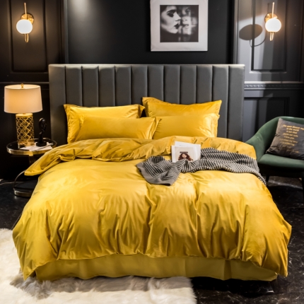 91家纺网 家纺一手货源 找家纺 【DM】臻丝绒四件套