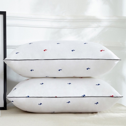 91家纺网 家纺一手货源 找家纺 兴丝露枕芯 磨毛彩条立体枕 枕芯 羽丝枕 网销赠品