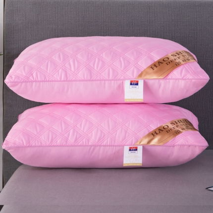 91家纺网 家纺一手货源 找家纺 兴丝露枕芯 磨毛彩条立体枕 枕芯 羽丝枕 网销赠品