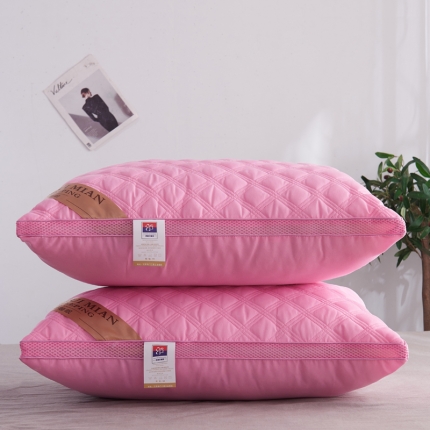 91家纺网 家纺一手货源 找家纺 兴丝露枕芯 磨毛彩条立体枕 枕芯 羽丝枕 网销赠品