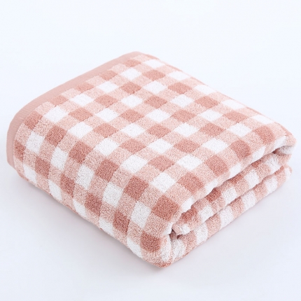 91家纺网 家纺一手货源 找家纺 【小格纹毛巾浴巾】良品汇馆日式良品格纹毛巾全棉毛巾格子浴巾